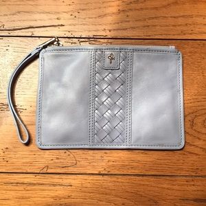 Cole Haan wristlet, pale gray violet